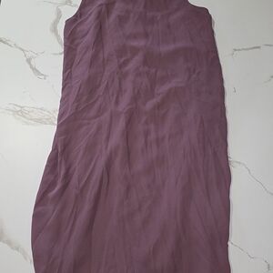 Purple Sleeveless Dress With Pockets